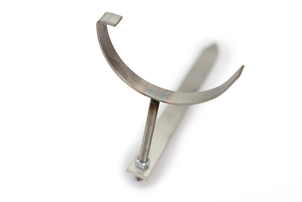 Stainless Steel Rise & Fall Drive In Bracket For 6"/150mm Half Round Cast Iron Gutter
