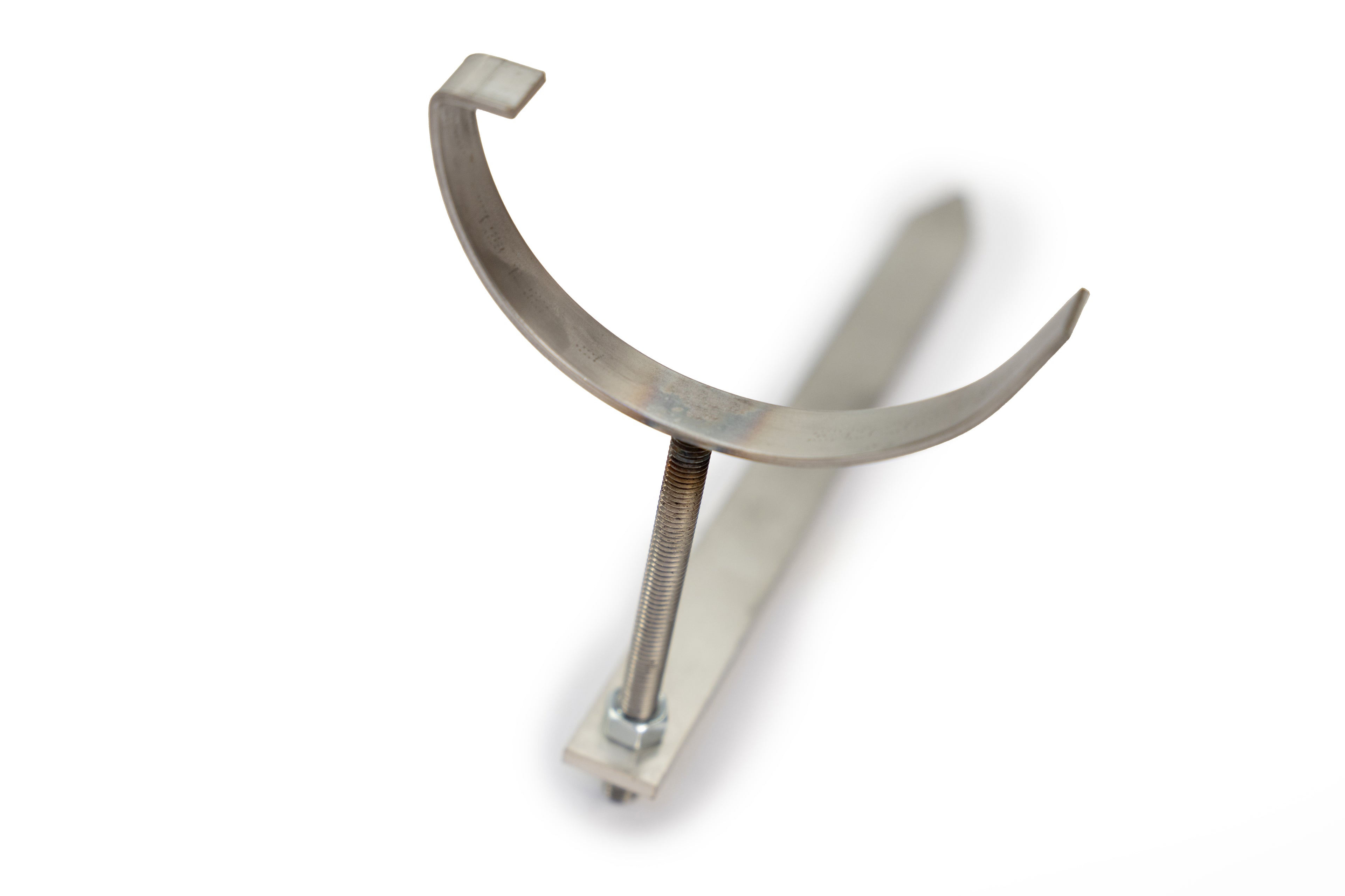 Stainless Steel Rise & Fall Drive In Bracket For 5"/125mm Half Round Cast Iron Gutter