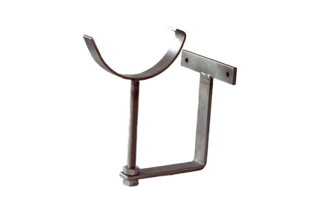 Fascia Rise & Fall Gutter Bracket For 6" (150mm) Half Round Cast Iron Gutter (Stainless)