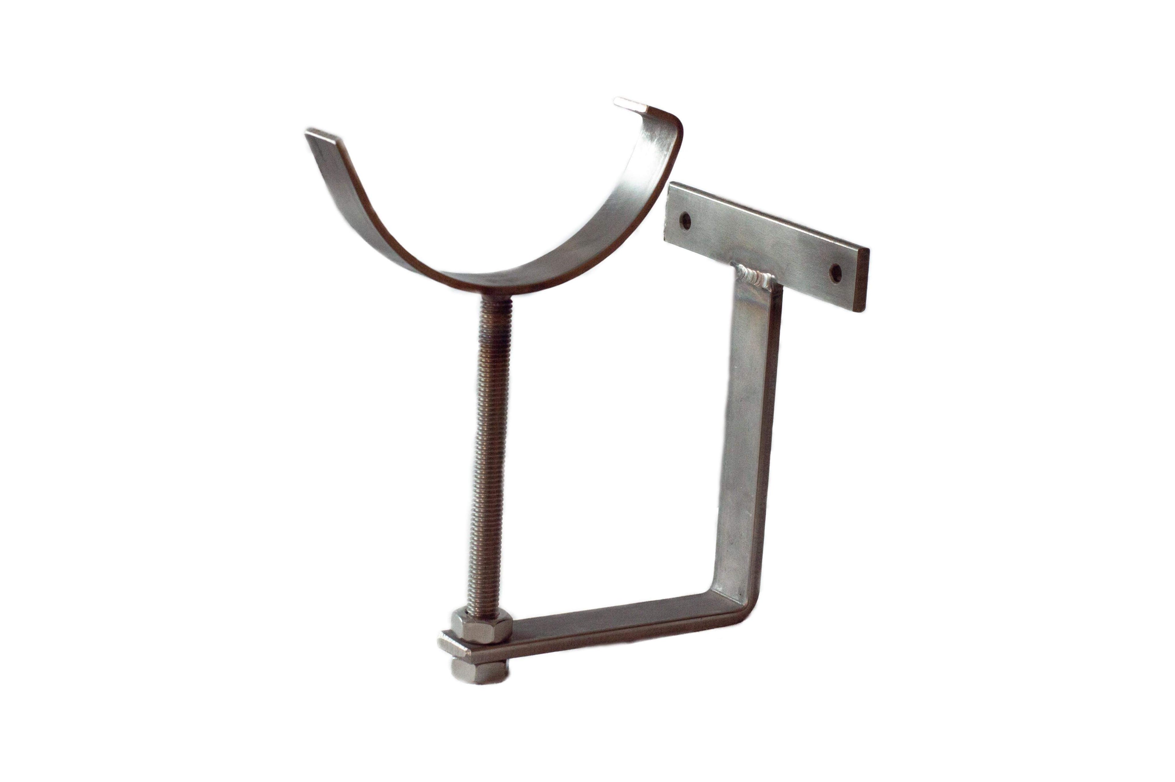 Fascia Rise & Fall Gutter Bracket For 6" (150mm) Half Round Cast Iron Gutter (Stainless)