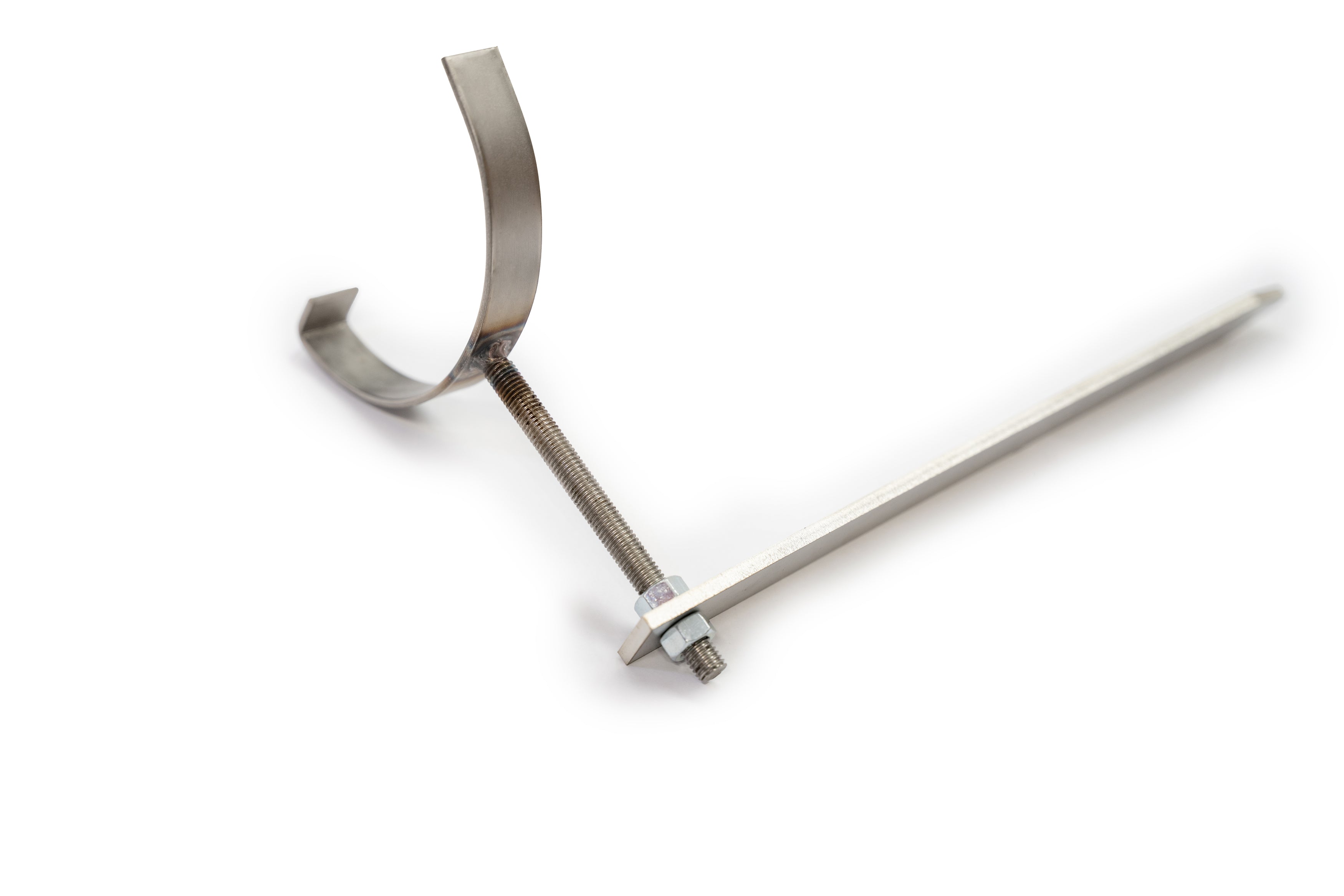 Stainless Steel Rise & Fall Drive In Bracket For 5"/125mm Half Round Cast Iron Gutter