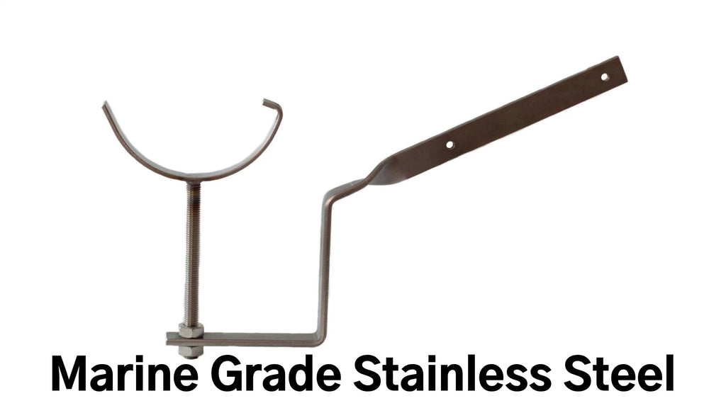 Side Rafter Rise & Fall Stainless Steel Bracket For 6"/150mm Half Round Cast Iron Gutter